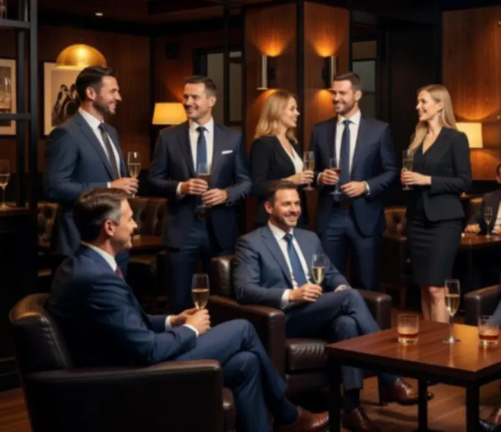 Usmívající se český firemní tým během společenského poker eventu