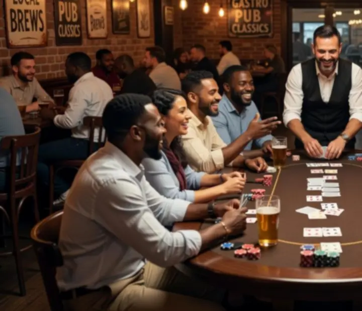 Týmový teambuilding s pokerovou seancí v moderním prostoru